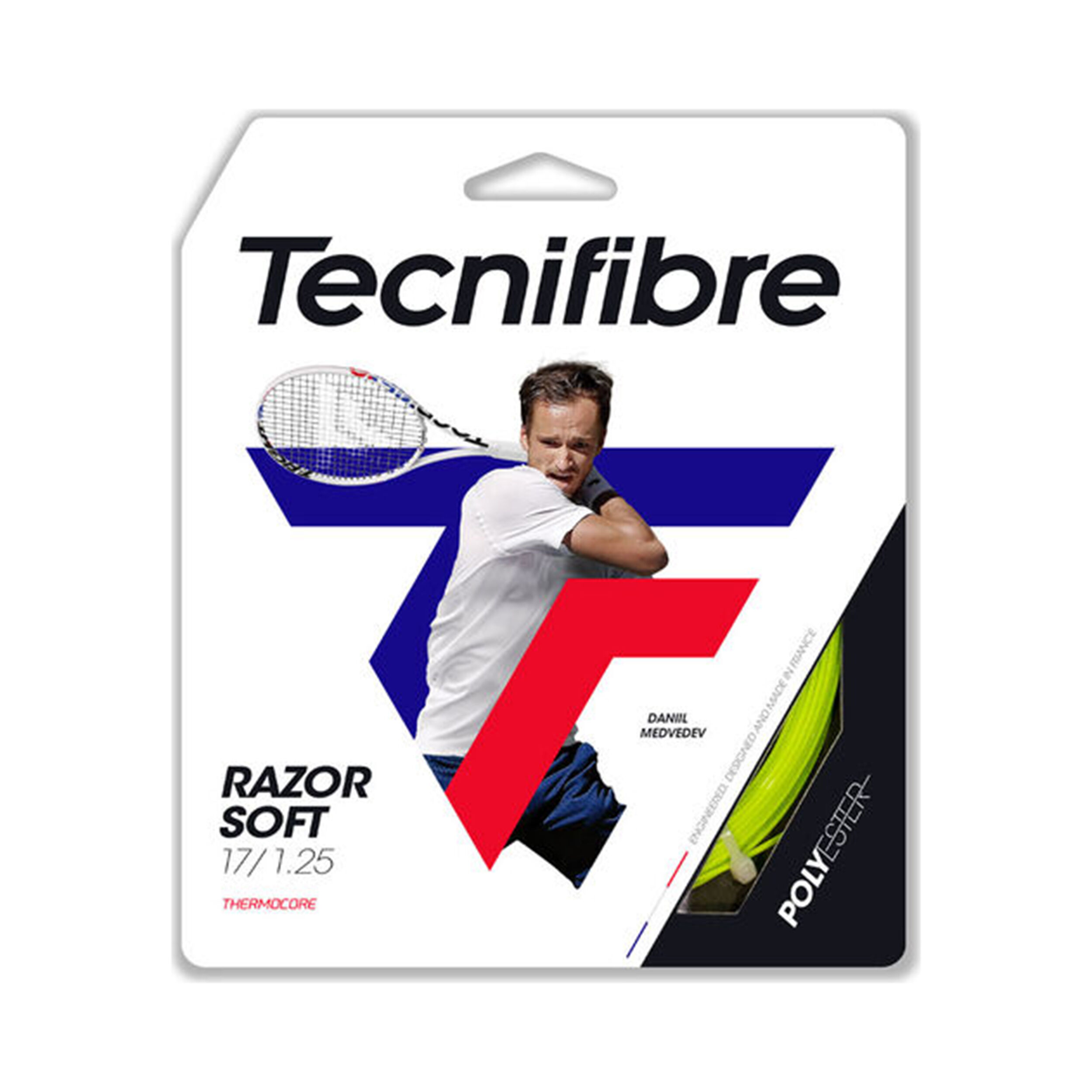 Tecnifibre Razor Soft 12m Cordage En Garniture - Jaune Lemon
