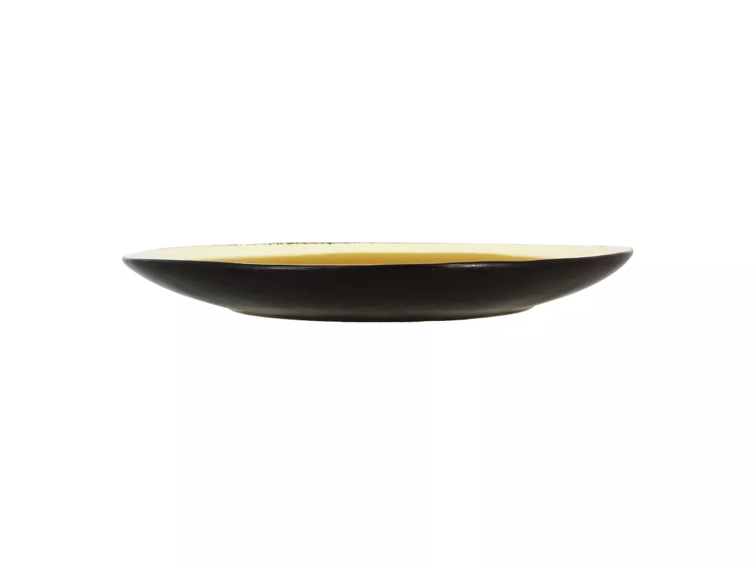 Ogo Living - Lot 6 Assiettes Plates Balata 27,5cm En Gres Jaune