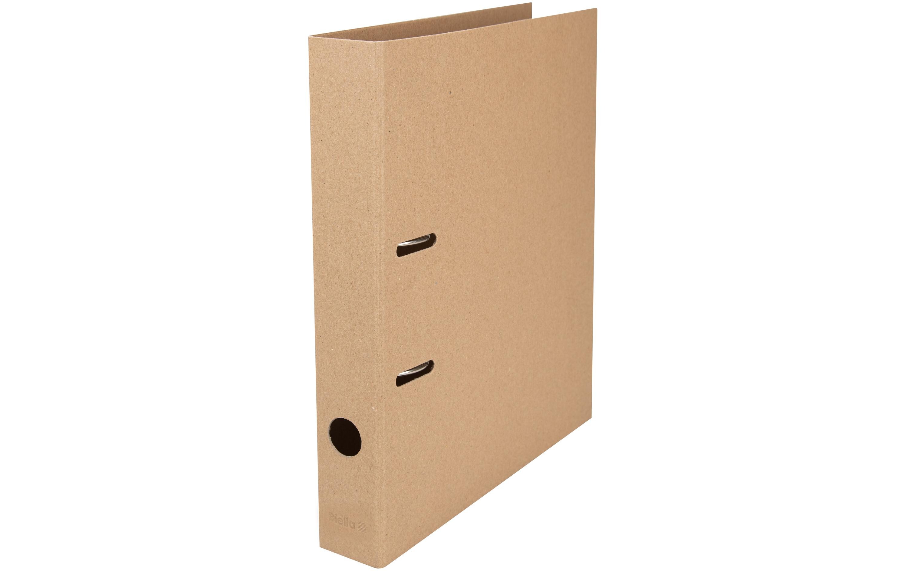 Ordner Minimal Design A4 4 cm, BraunBiella Ordner mit Uni Design für kreative Zwecke