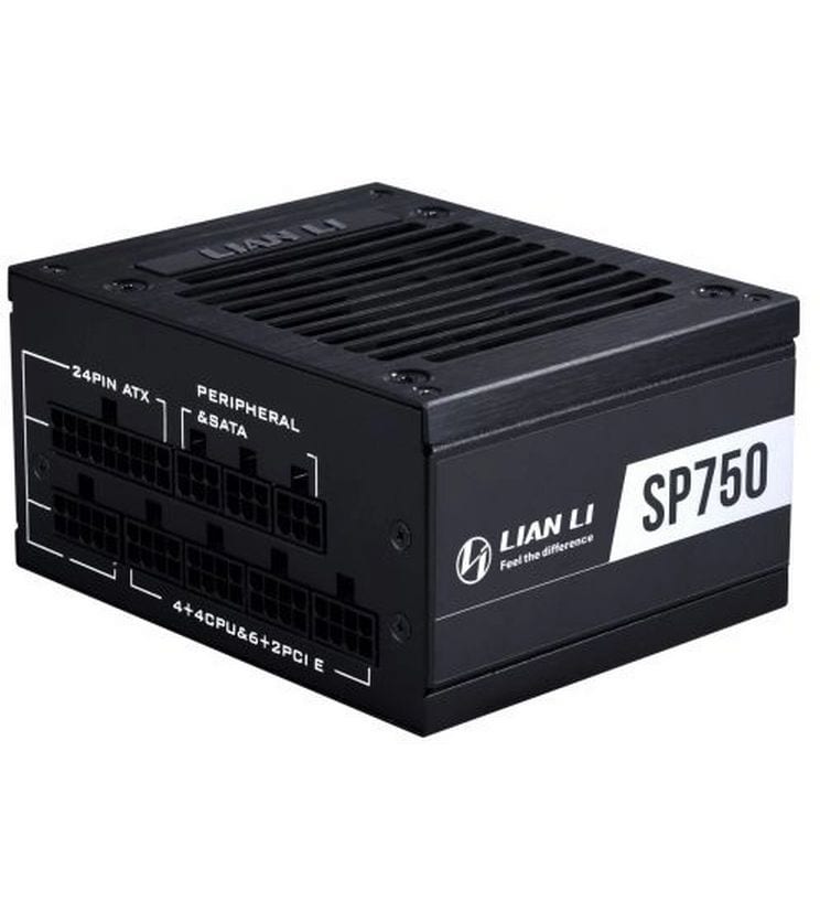 Lian Li Netzteil SFX SP750W Schwarz Leistungsstarkes SFX-Netzteil mit 750 Watt