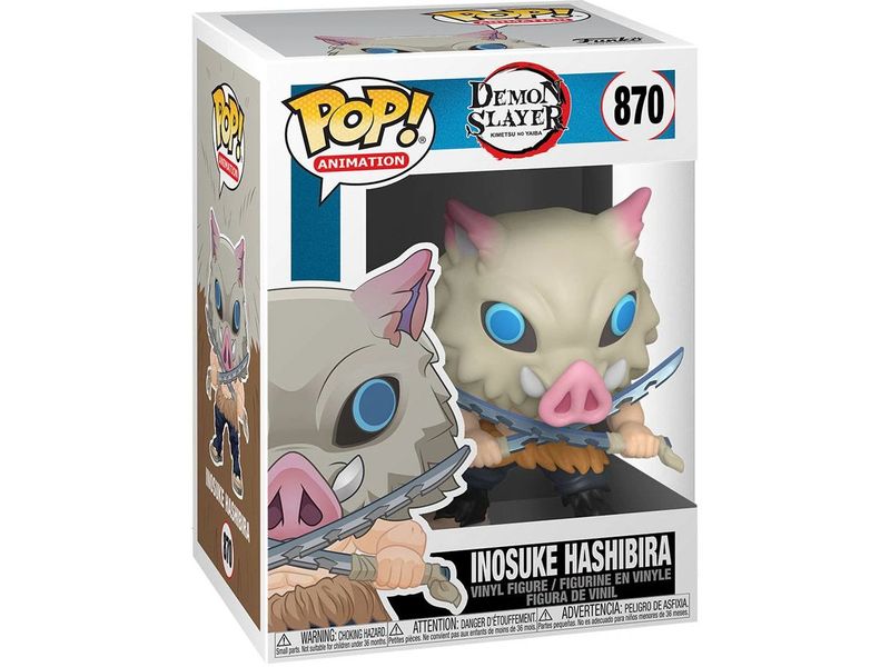 Funko Figur POP! Demon Slayer: Inosuke Hashibira (870) Sammelfigur aus dem Demon Slayer-Universum