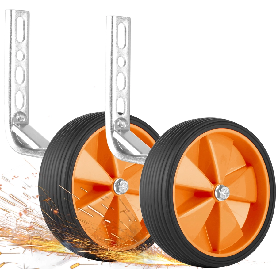 PROMETHEUS BICYCLES® Sützräder Universell für 12 bis 18 Zoll Orange