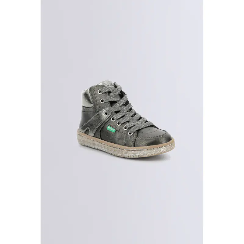 LOWELL GRIS FONCE GLITTER SNEAKERS HAUTES Synthétique Fille