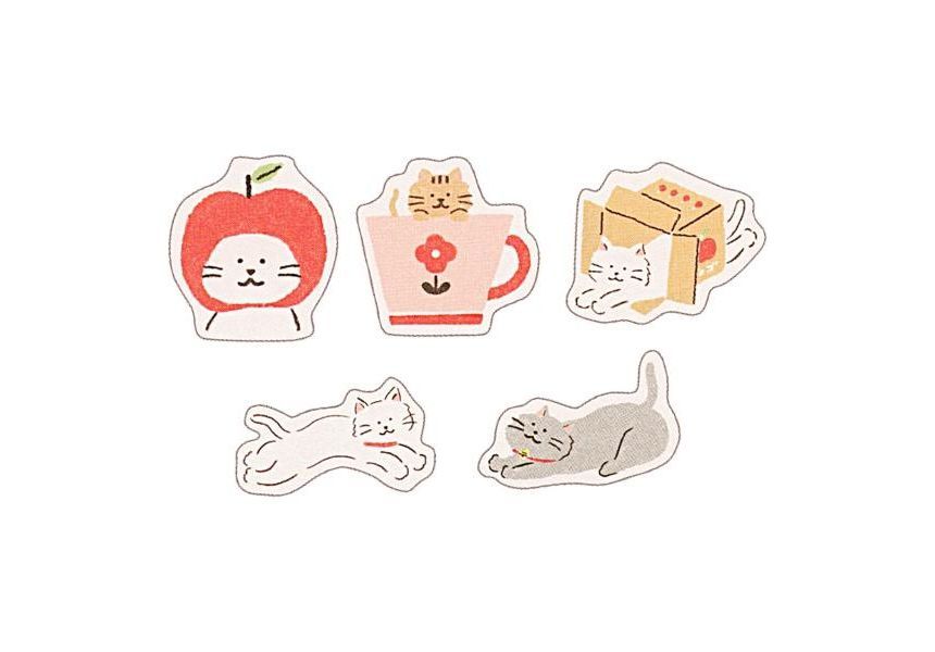 MDS - Furukawashiko Japanse Paper Flake Seal Watashi Biyori Loose Cat (5 patronen x 4 stuks)