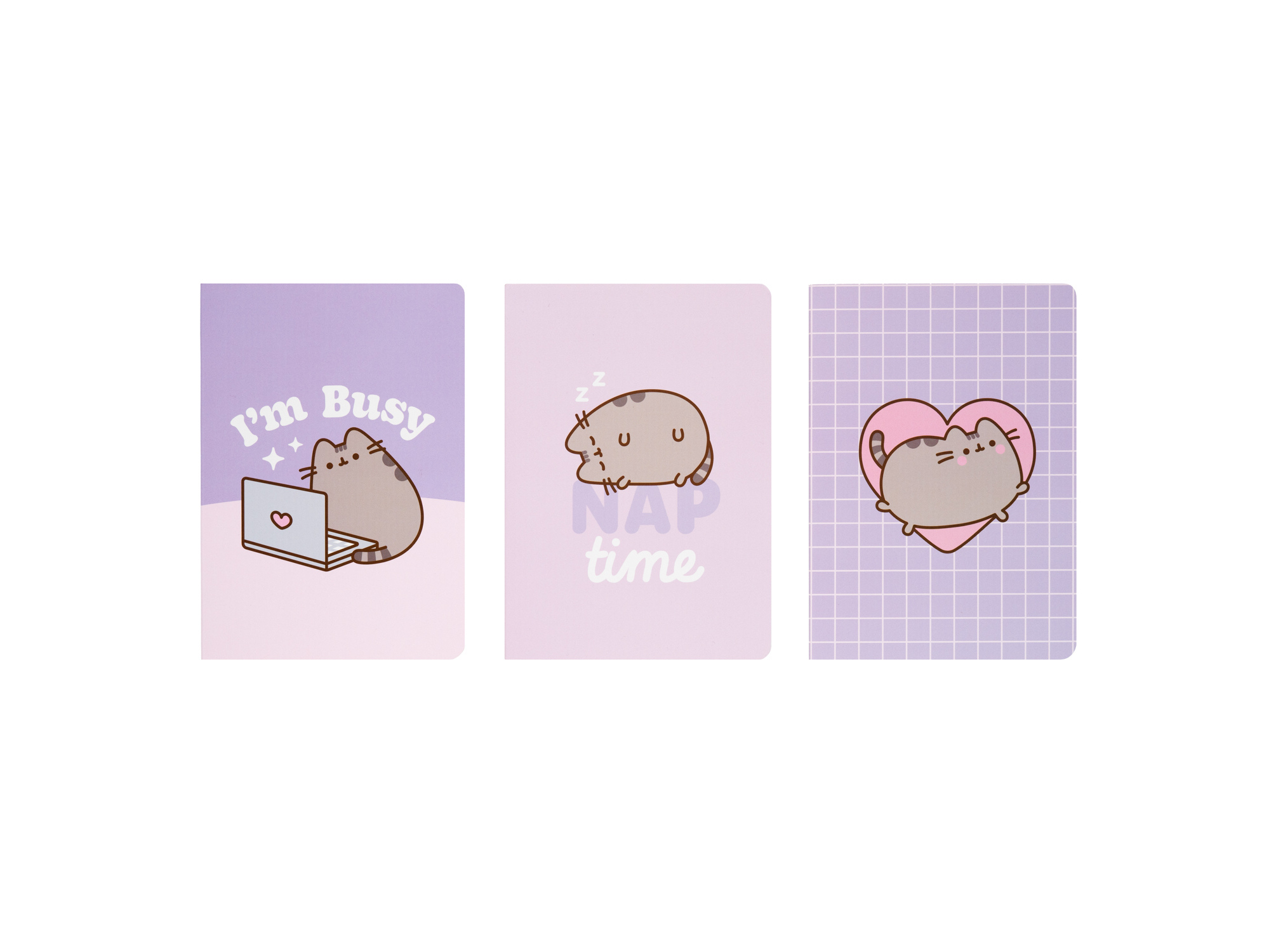 CONJUNTO 3 CADERNOS A6 PUSHEEN
