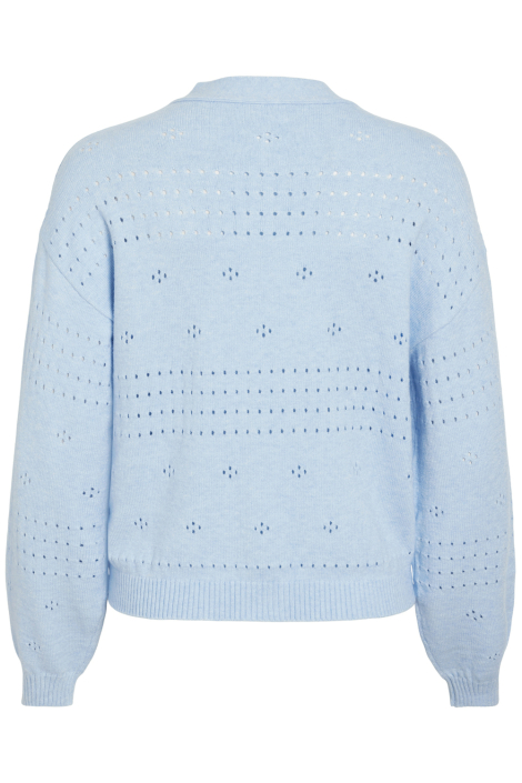 Vila blauwe dames vest