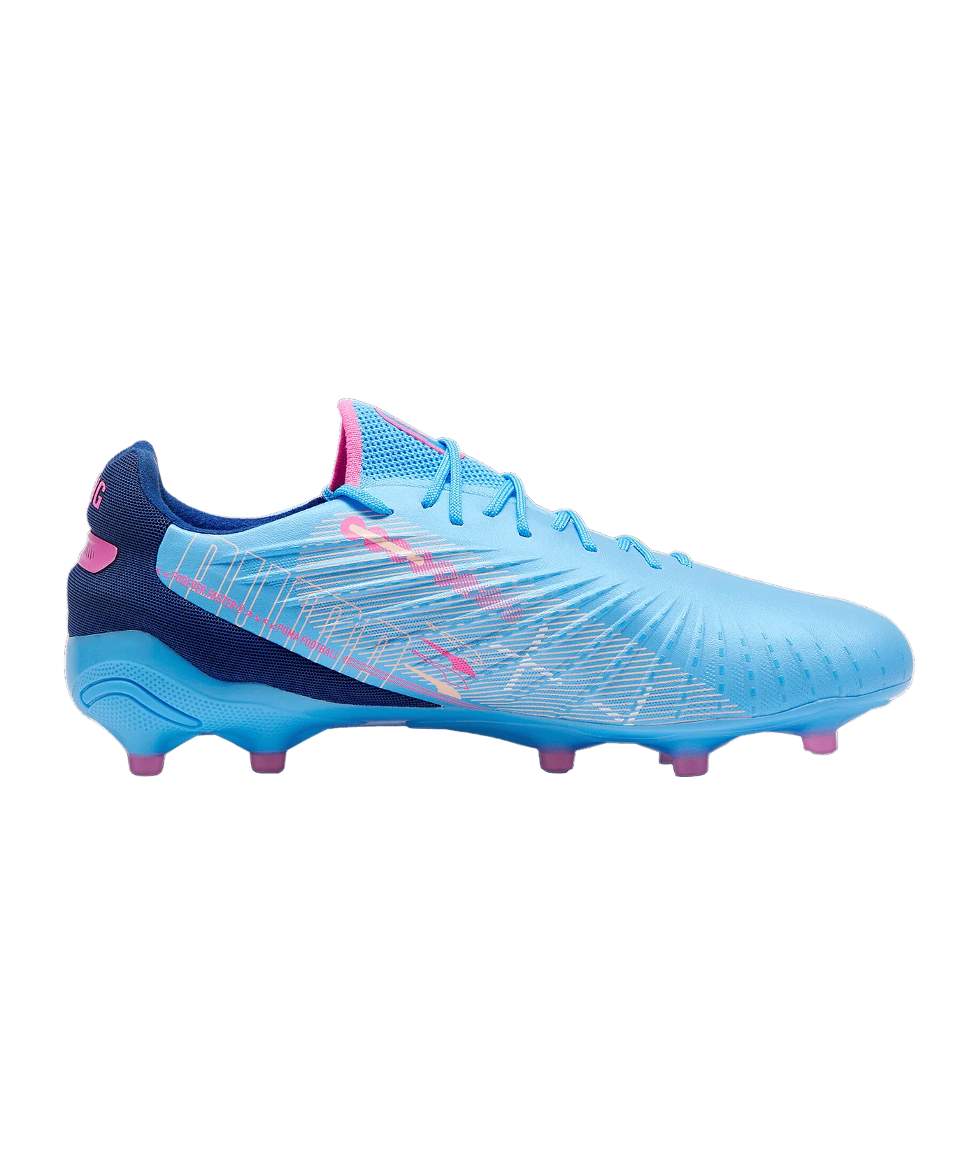 PUMA KING Ultimate FG/AG Volume Up Blau Rosa F01