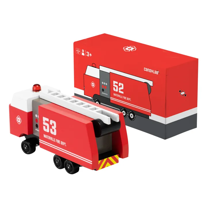 Candylab Camion de pompier en bois