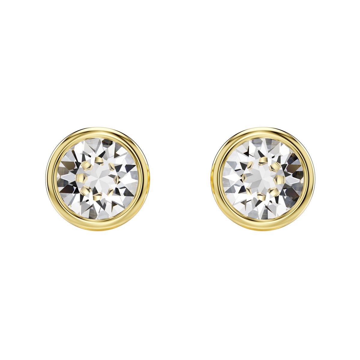 Boucles d'oreilles puces Swarovski Imber dorées