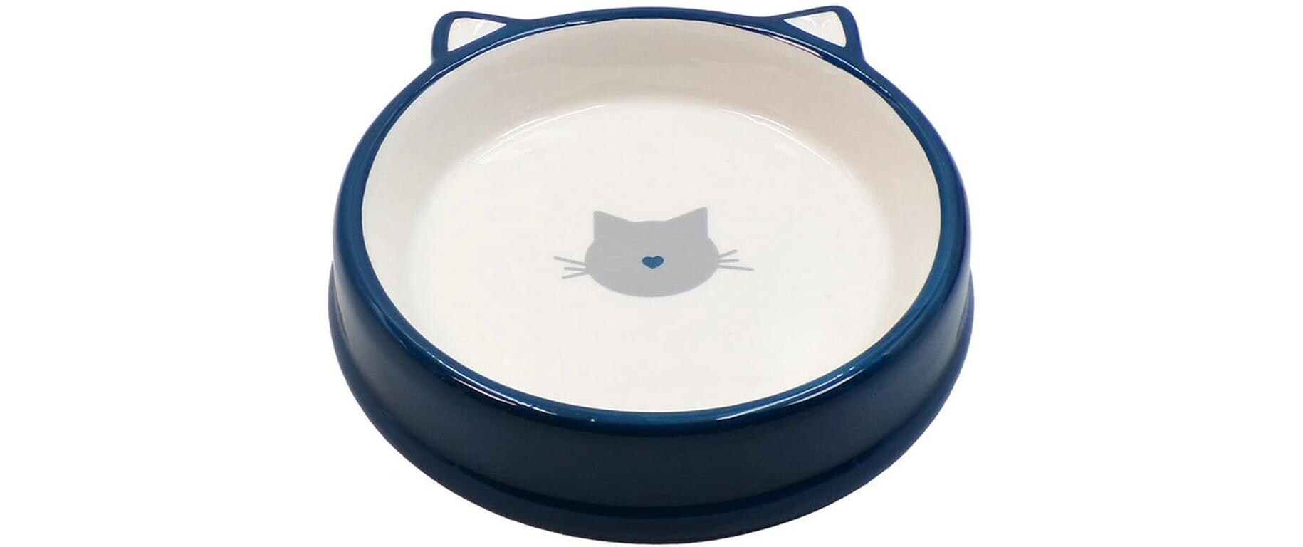 Keramiknapf BlauKeramikschüssel für Katzen
