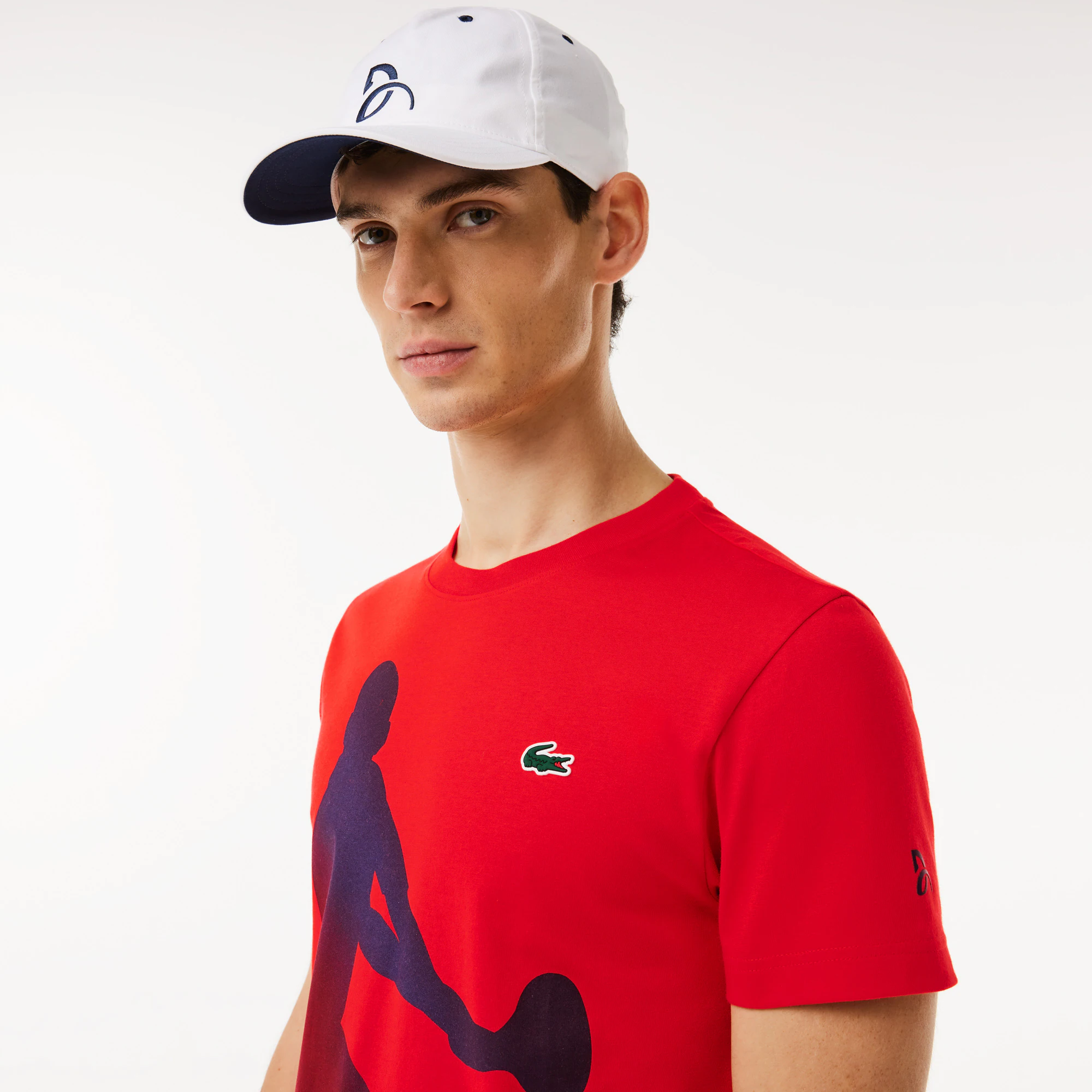 LACOSTE TENNIS x Novak Djokovic-Set bestehend aus T-Shirt und Kappe T-Shirts - Rot - Lacoste - Herren