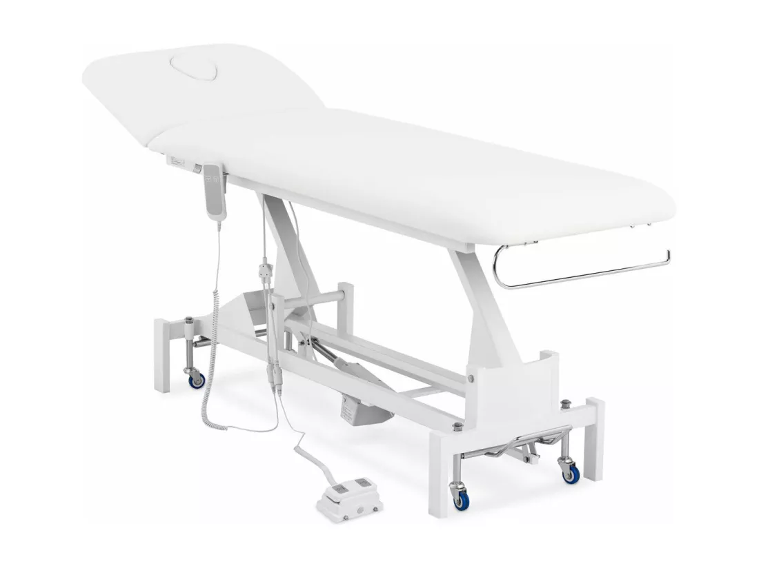 Table de massage professionnel métal blanche 208 x 37 x 53 cm 14_0003631