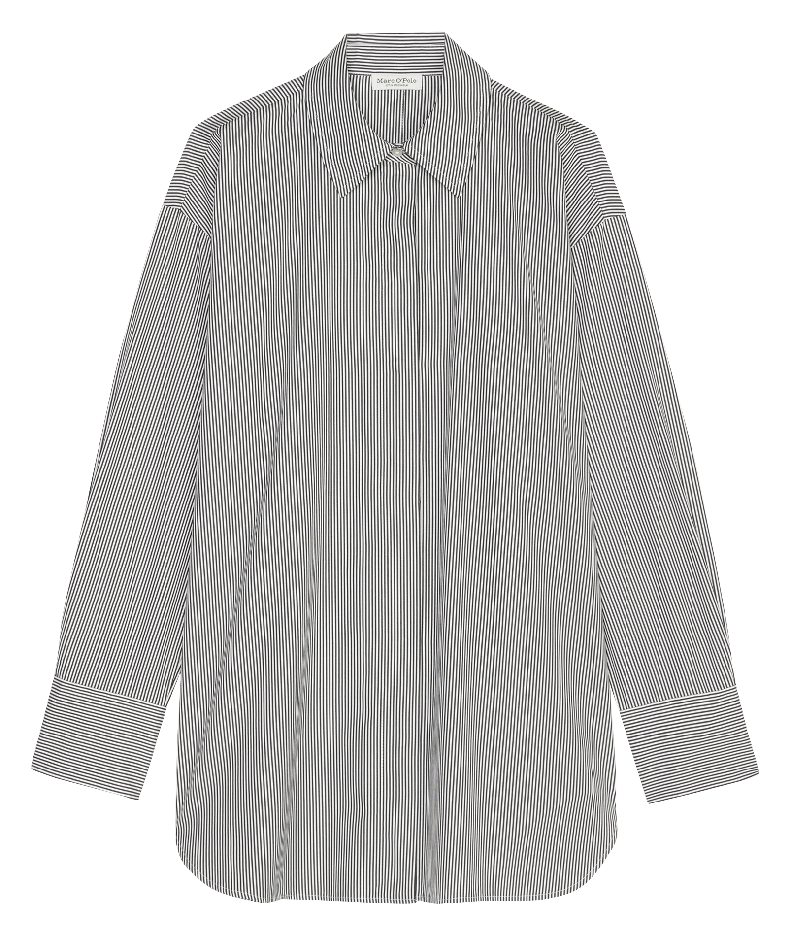 Chemise rayée oversize en coton bio | Multicolore