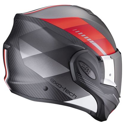Casque Scorpion Exo EXO-TECH EVO CARBON - GENUS - Noir / Rouge