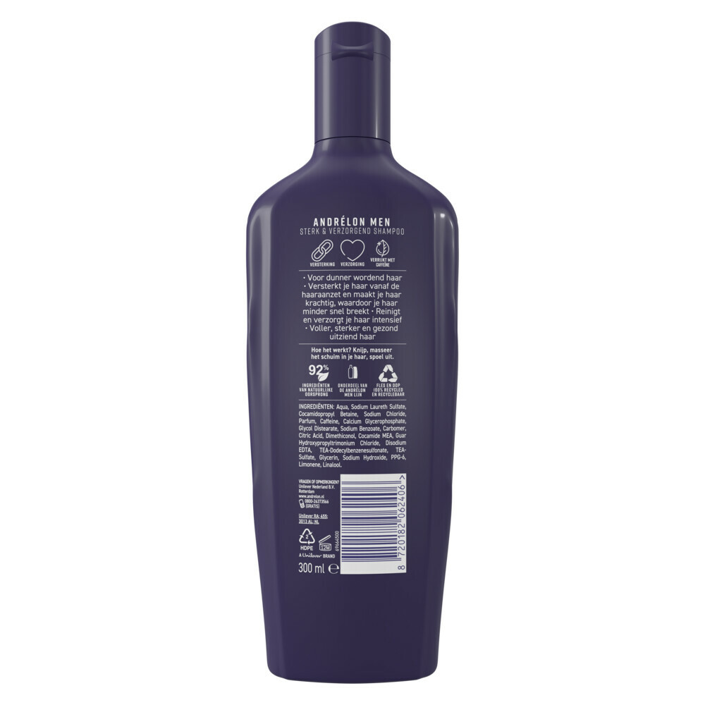 6x Andrelon Men Shampoo Sterk & Verzorgend300 ml