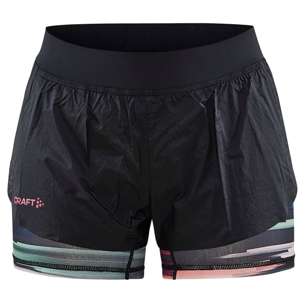 Short running CRAFT CTM DISTANCE 2IN1 SHORTS W MULTI-ROXO