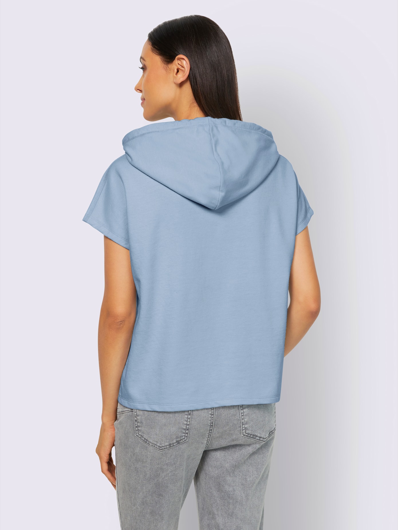 T-shirt motif gaufré tendance devant