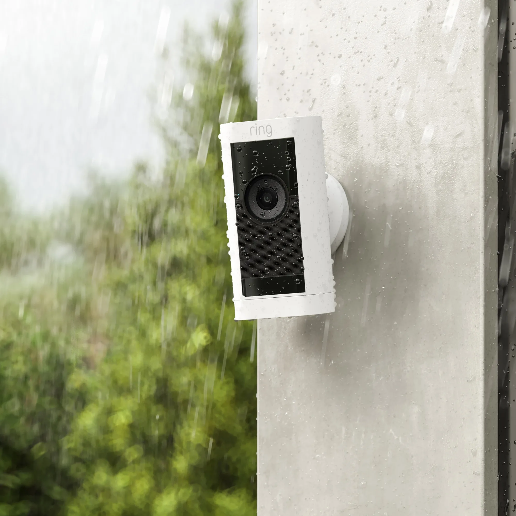 Ring Stick Up Cam Pro Battery Blanc Caméra de surveillance