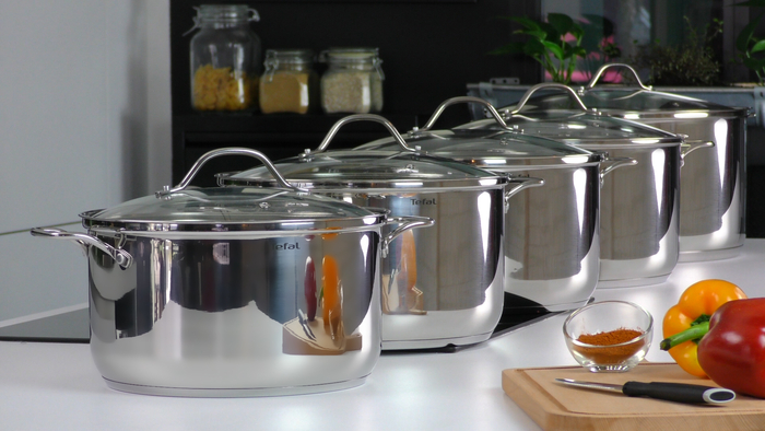 Intuition Set 7 pcs Casserole 16 cm, Faitouts 16/20/24 cm + couvercles
