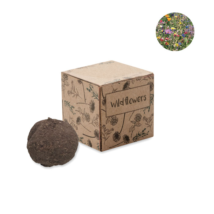 GiftRetail MO6908 - BOMBI Boule graines de fleurs sauvage