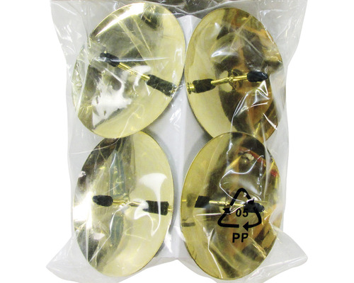 Metalen kaarsenhouders, kaarsenschotels, Ø 6 cm, goud, 4 stuks.