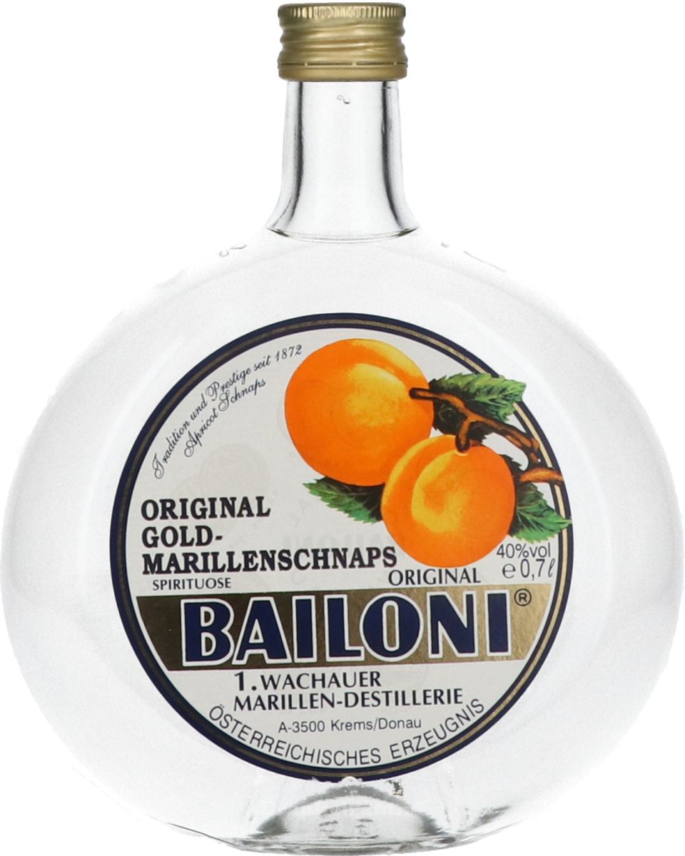 Bailoni Marillenschnaps Abrikozen Likeur 70 cl