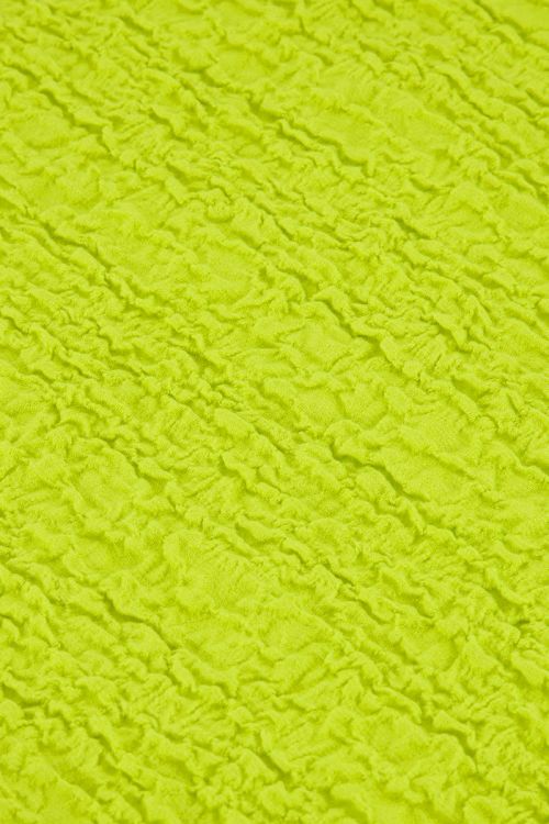 Limegroene mouwloze top bubble
