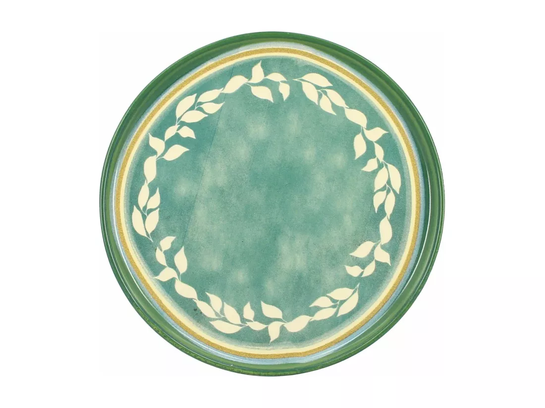 Novastyl - Lot6 Assiettes A Dessert Capria 21cm En Faience Vert