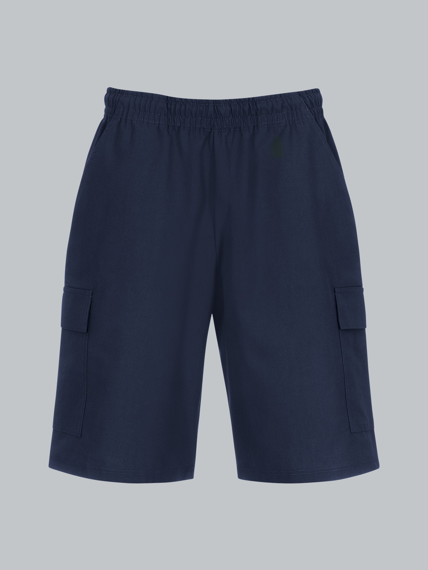 Cargo-Bermuda aus 100% Baumwolle Navy