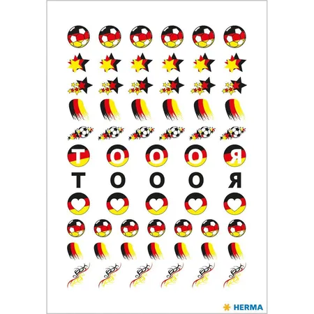 HERMA Nail Tattoo Sticker German Star