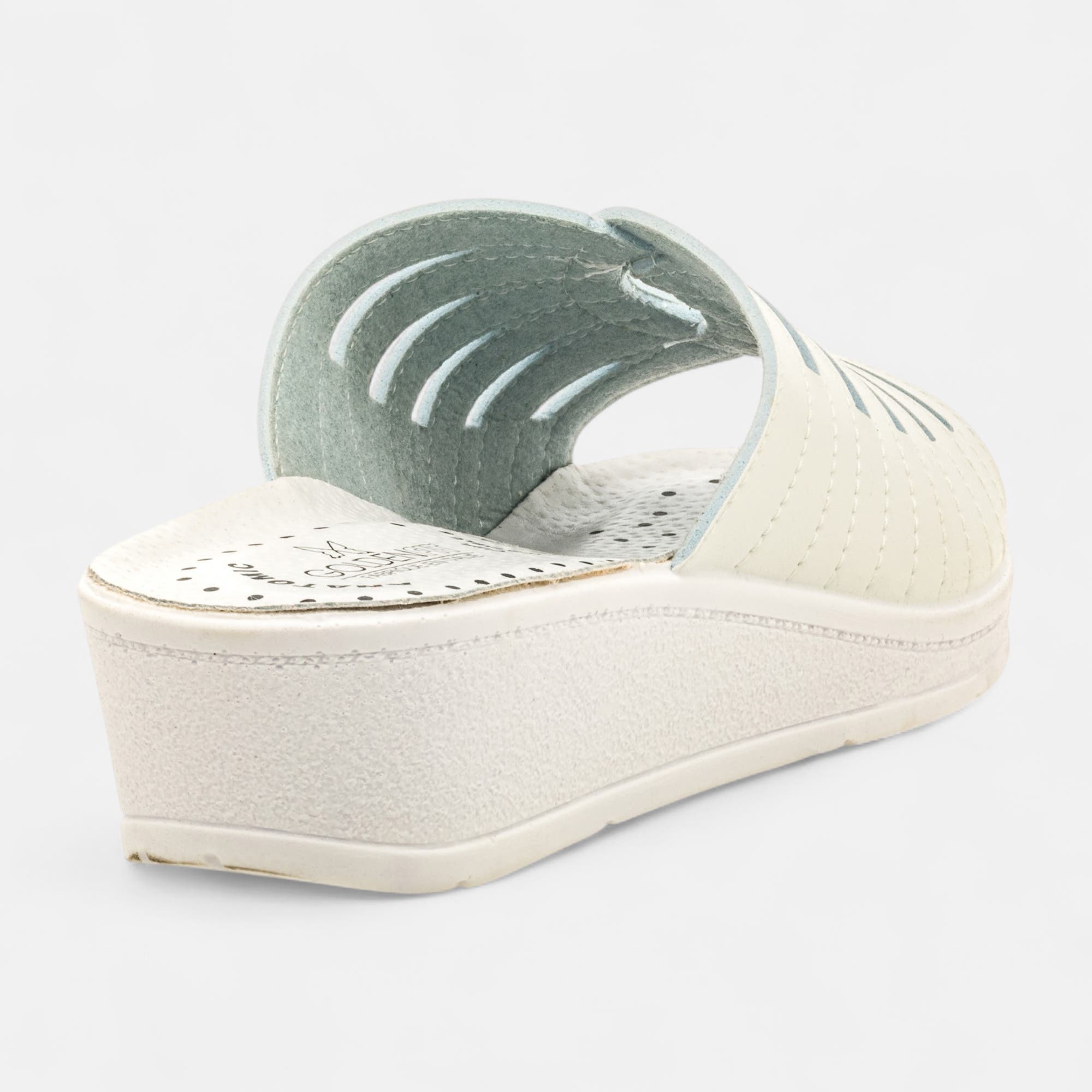 Nu-pieds confort Femme blanc