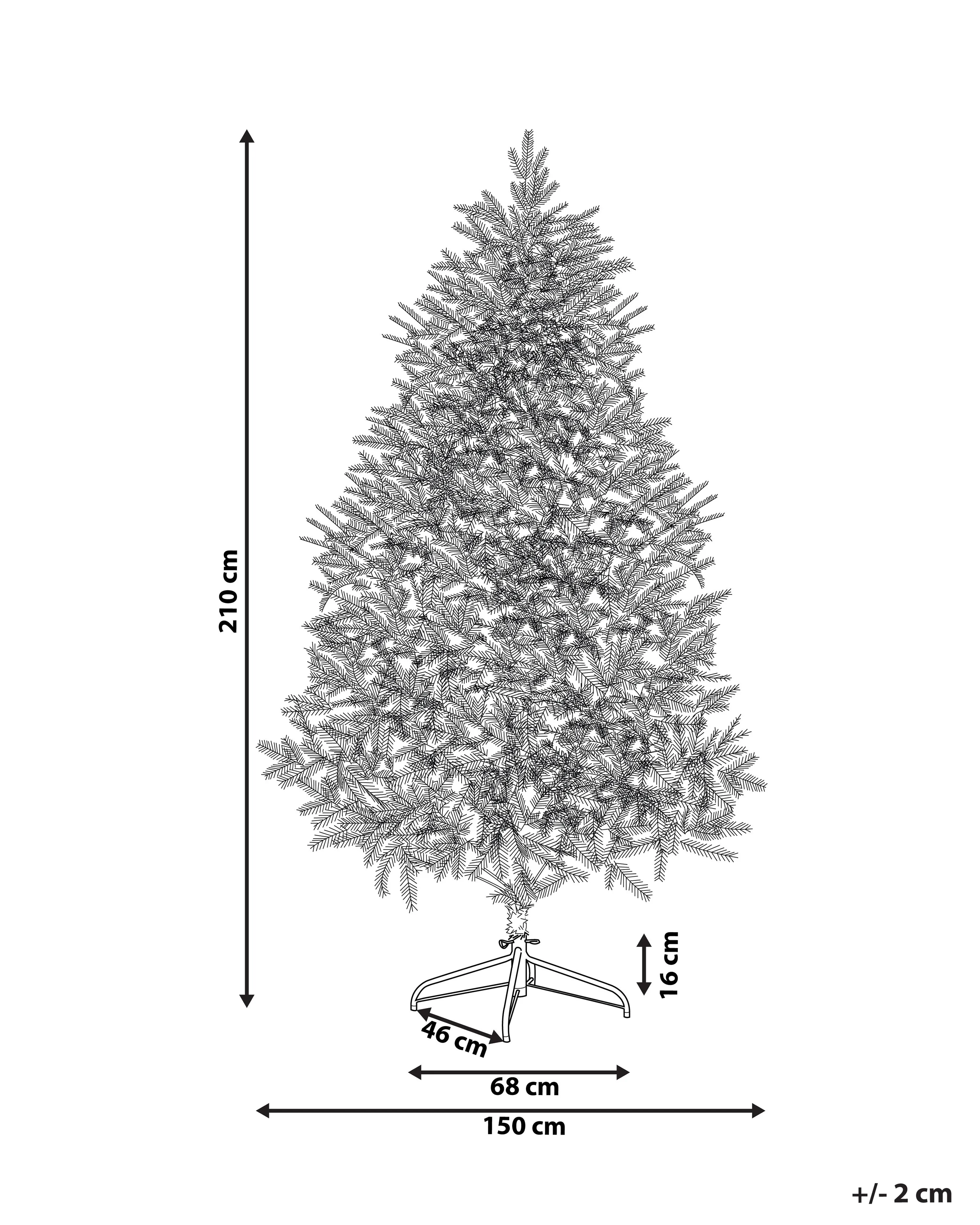 Kunstkerstboom FARNHAM 210 cm Blauw