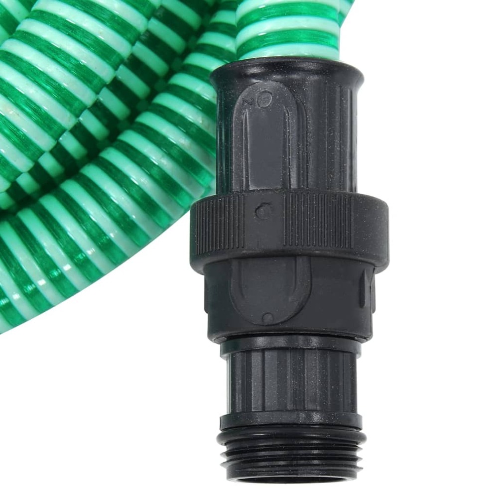 Tuyau d'aspiration avec raccords en pvc vert 1