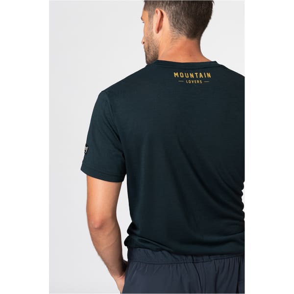 T-shirt randonnée SUPER.NATURAL M SKIING GEAR TEE BLUEBERRY/VAPOR GREY/GOLD FLAKE