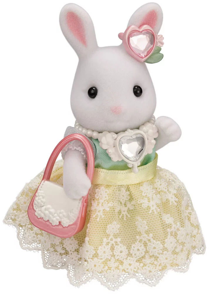 LA VALISETTE DE MODE ET GRANDE SŒUR LAPIN NEIGE - SYLVANIAN PERSONNAGES ET TENUES