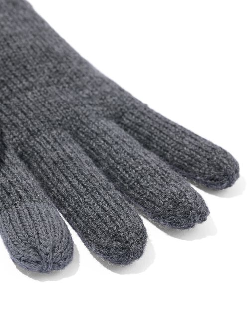 gants homme gris chiné