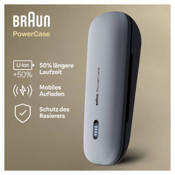 Braun PowerCase, mobiles Lade-Etui