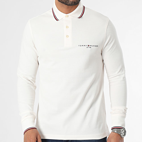 Polo Manches Longues Slim Tipped Place 3217 Rose Pale