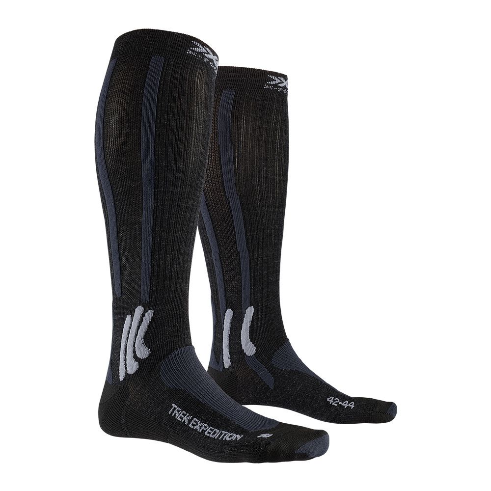 X-Socks TREK EXPEDITION - Chaussettes Homme opal black/dolomite grey melange