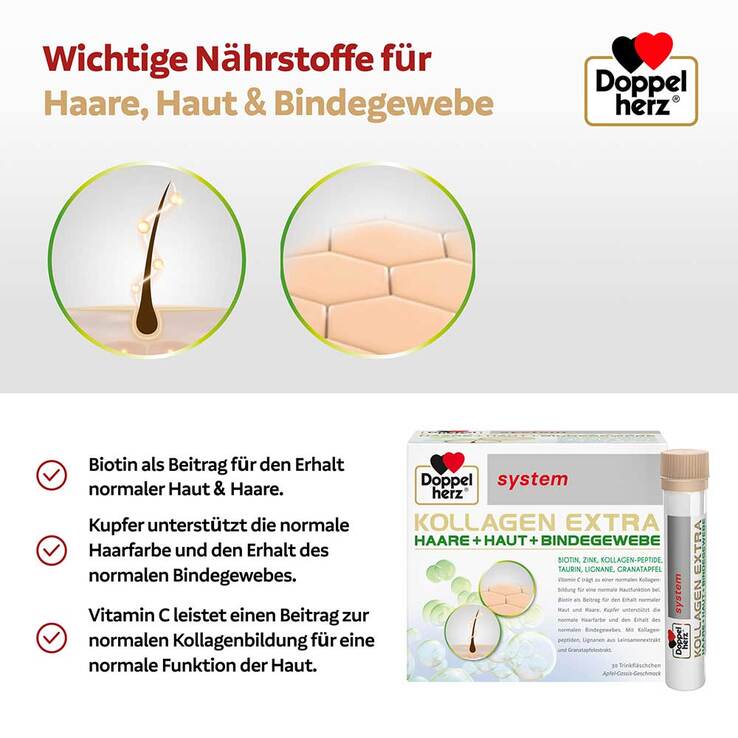 Doppelherz Kollagen Extra system Trinkampullen, 2x30 St