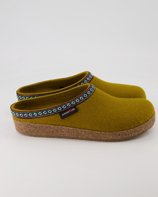 Haflinger Grizzly Franzl Hausschuhe in Gelb