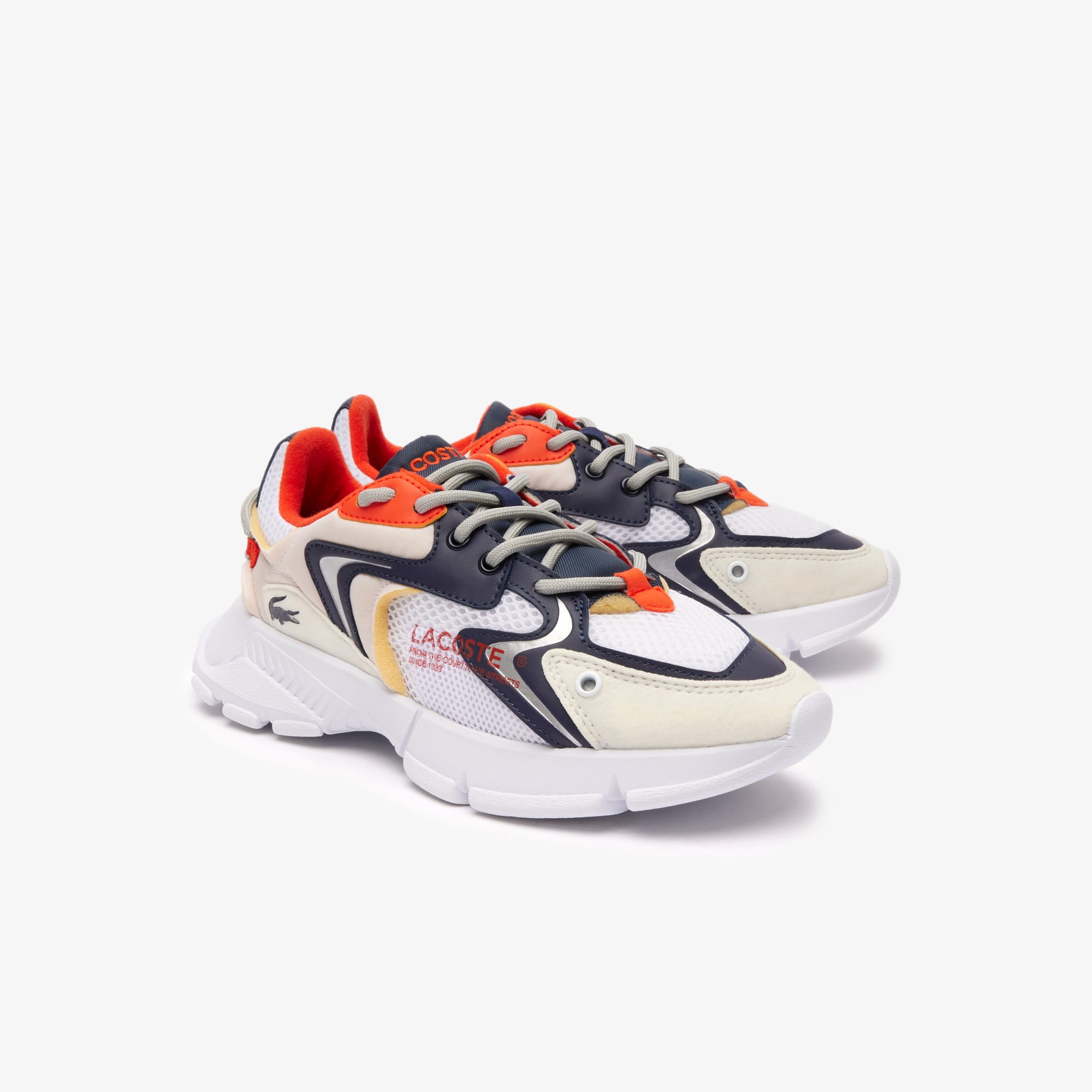 Sneakers L003 Neo junior en textile Sneakers - Blanc - Lacoste - Enfant