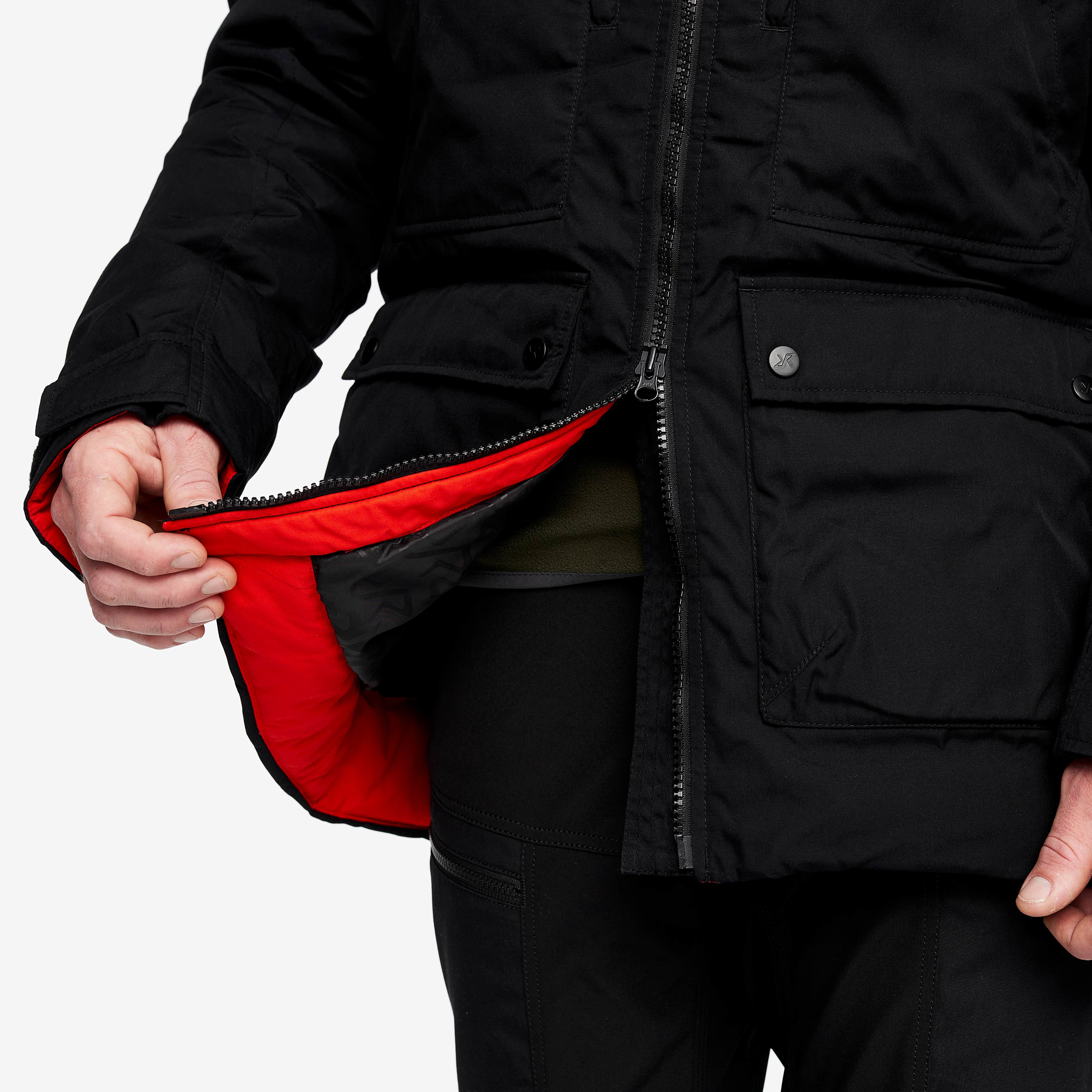 Outdoor Parka Herre Black