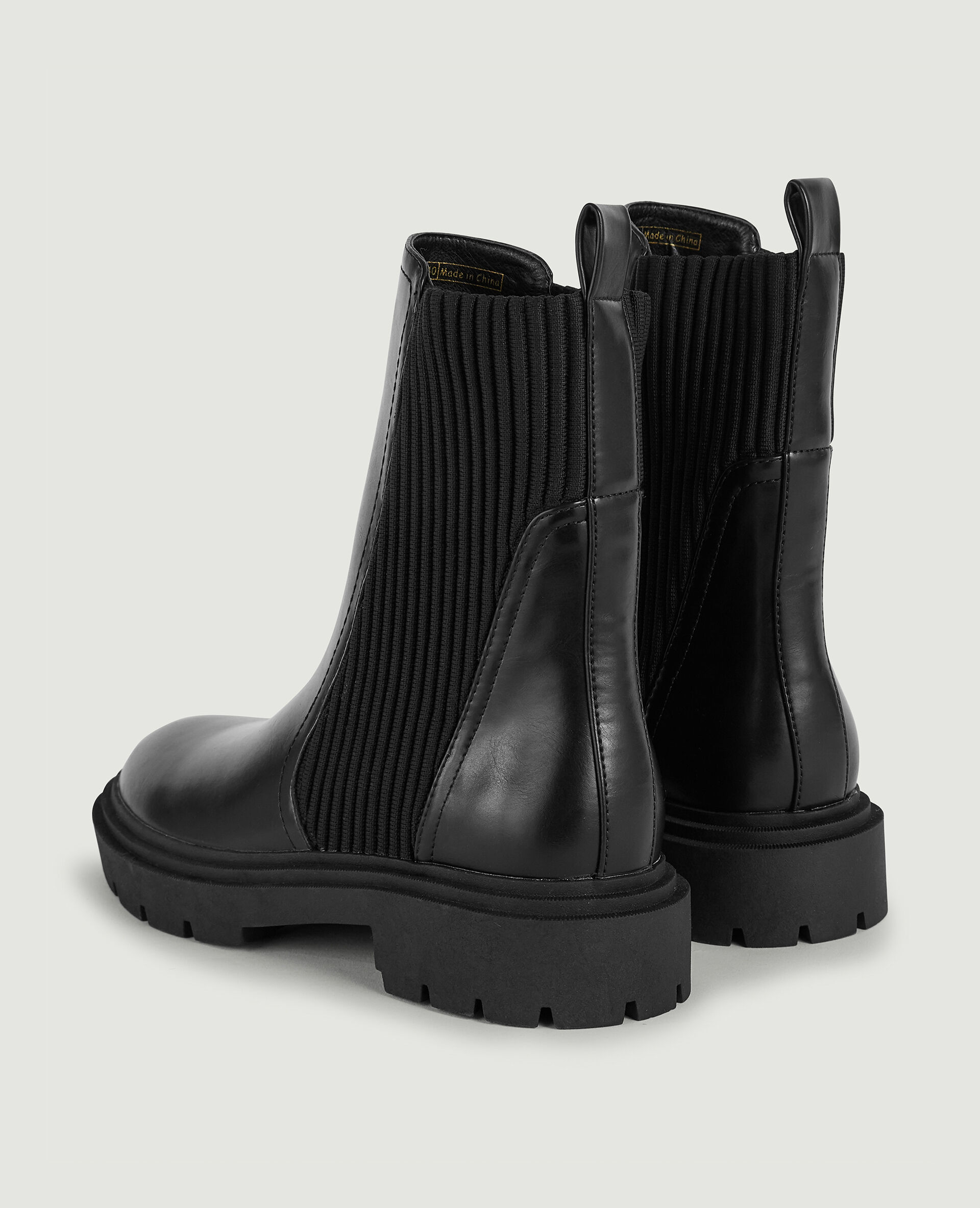 Boots semelles crantées - Noir