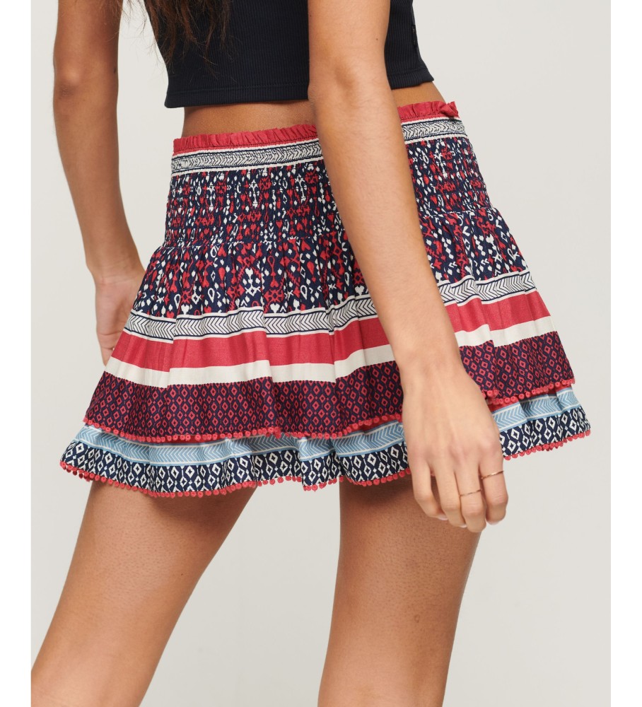 Superdry Mini escalonada com logotipo vintage lila
