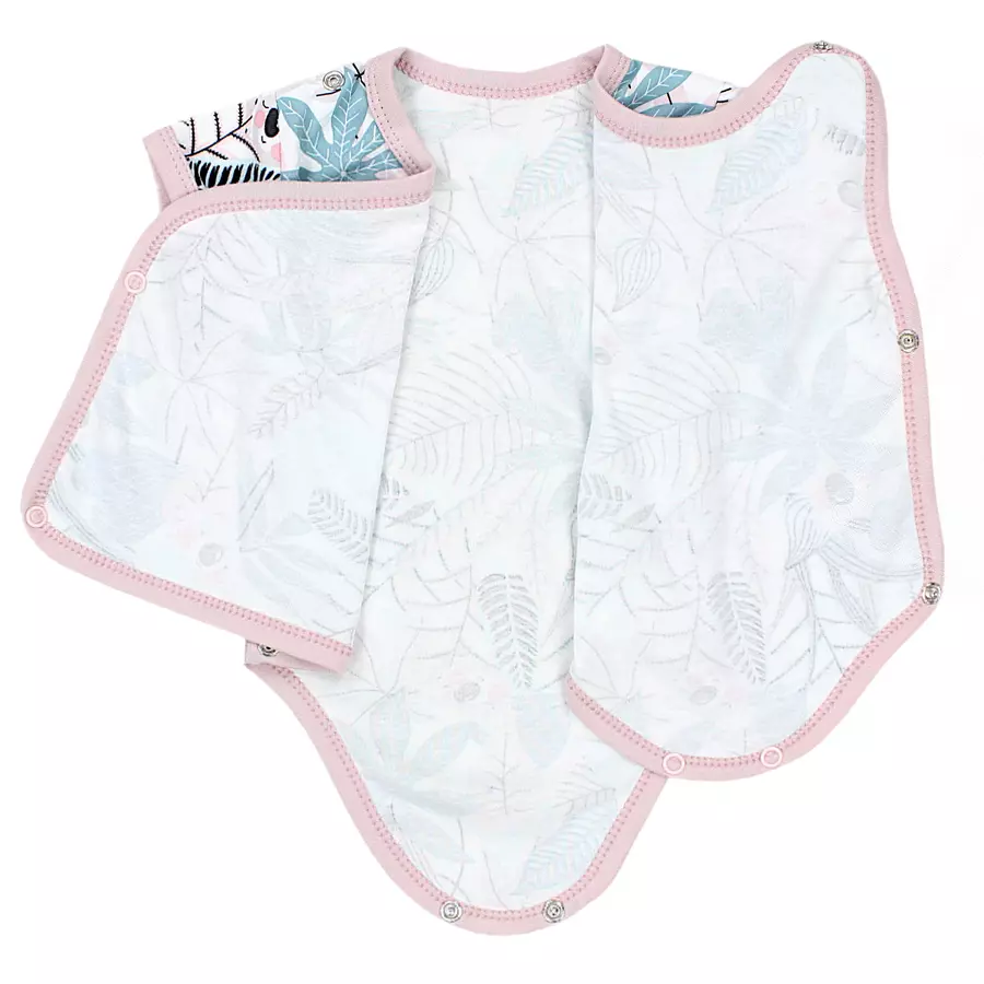 TupTam Baby Mädchen Kurzarm Wickelbody 5er Set rosagelb