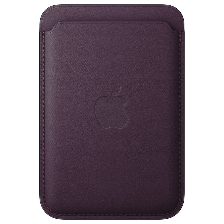 Apple Porte-cartes en tissage fin avec MagSafe pour Apple iPhone - Mûre