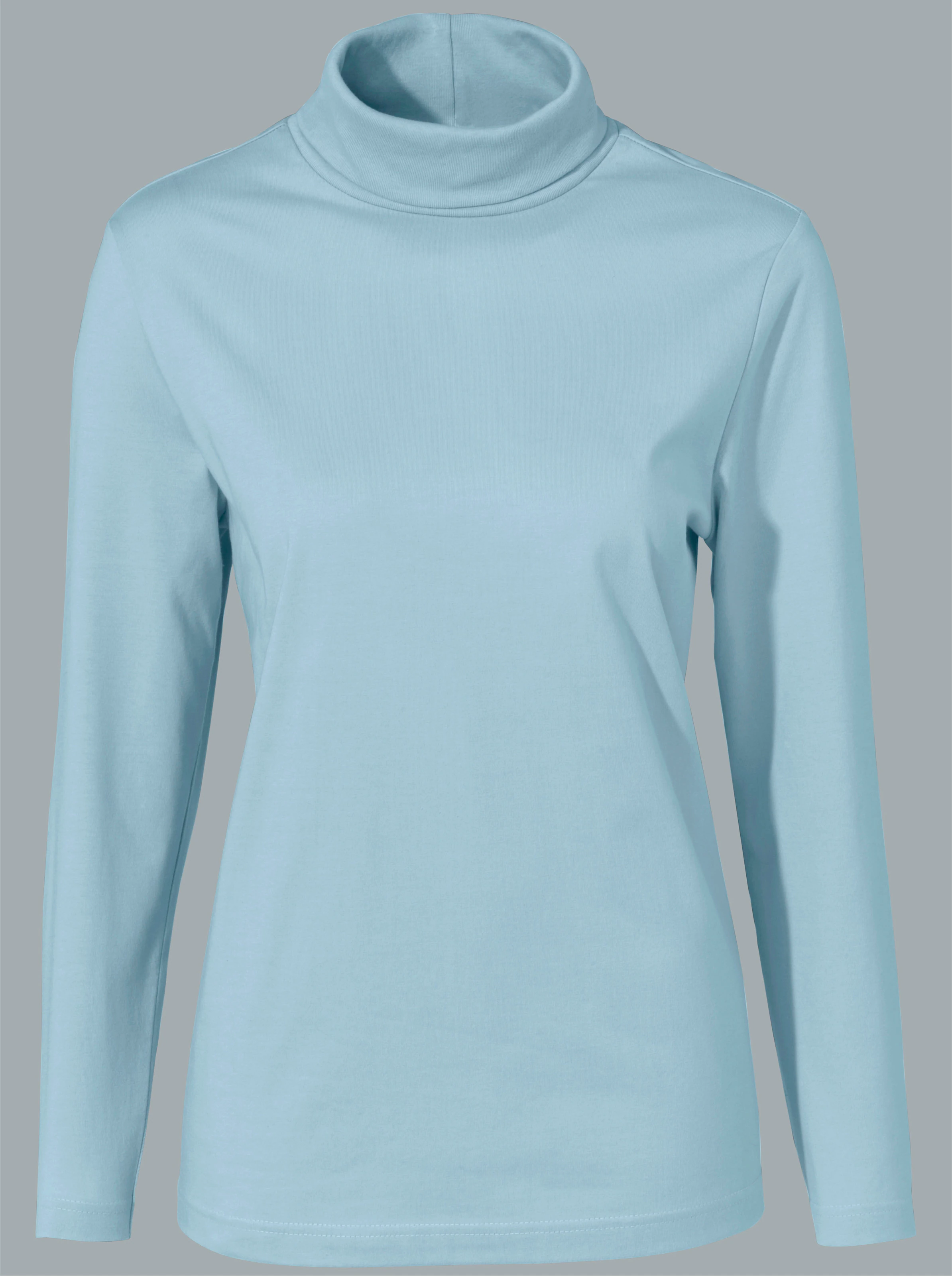 Rollkragenshirt in wintertürkis
