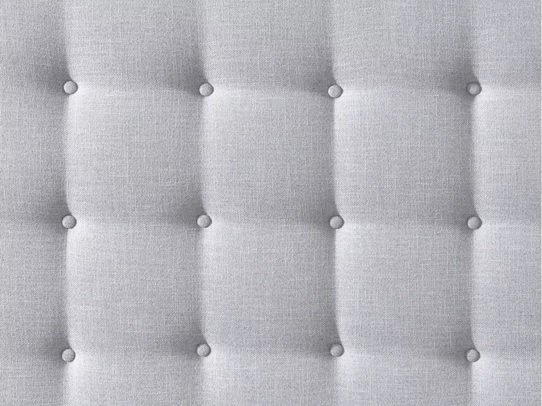 Tête de lit capitonnée 180 cm - Tissu - Gris clair - FRANCESCO