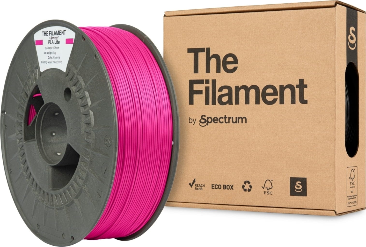 The Filament  PLA Lite Magenta, 1,75 mm / 1000 g    Zuverlässiges PLA Filament für den Alltag in Magenta